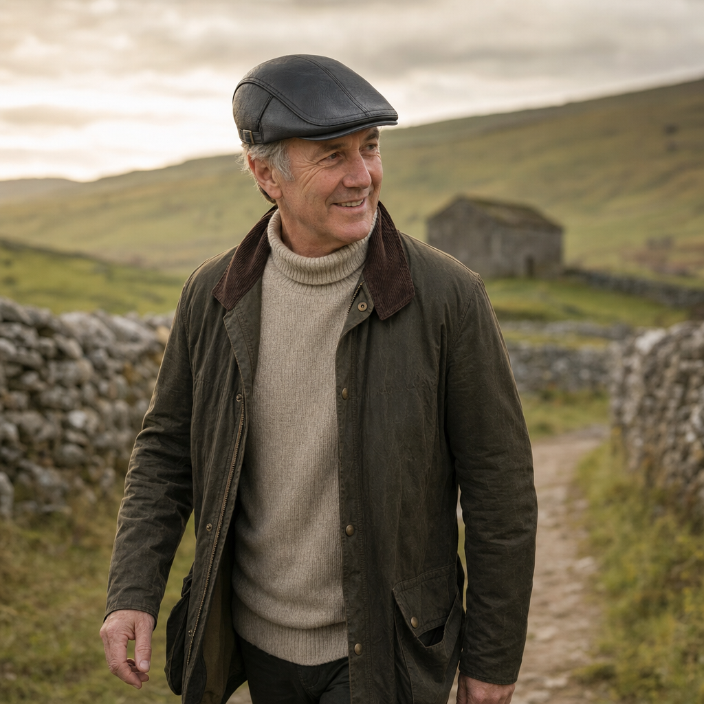 Heritage Leather Cap — SEDBERGH