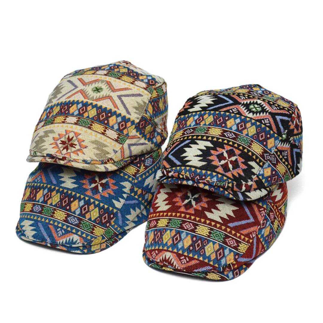 Patterned Flat Cap | CHICAGO
