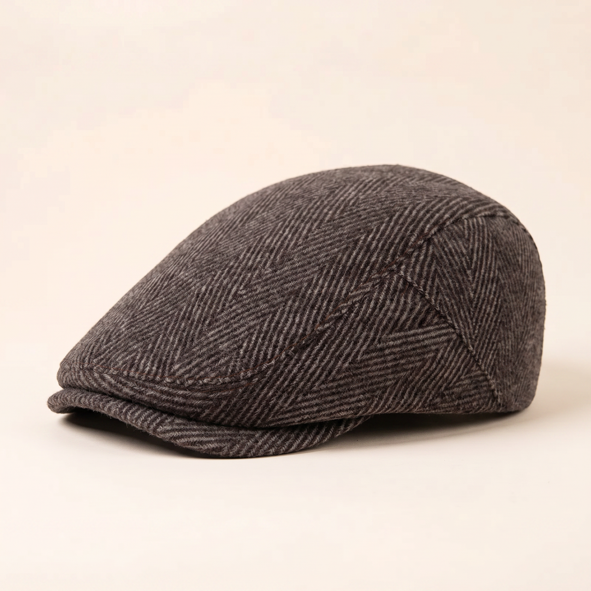 Herringbone Wool Cap — INGLETON
