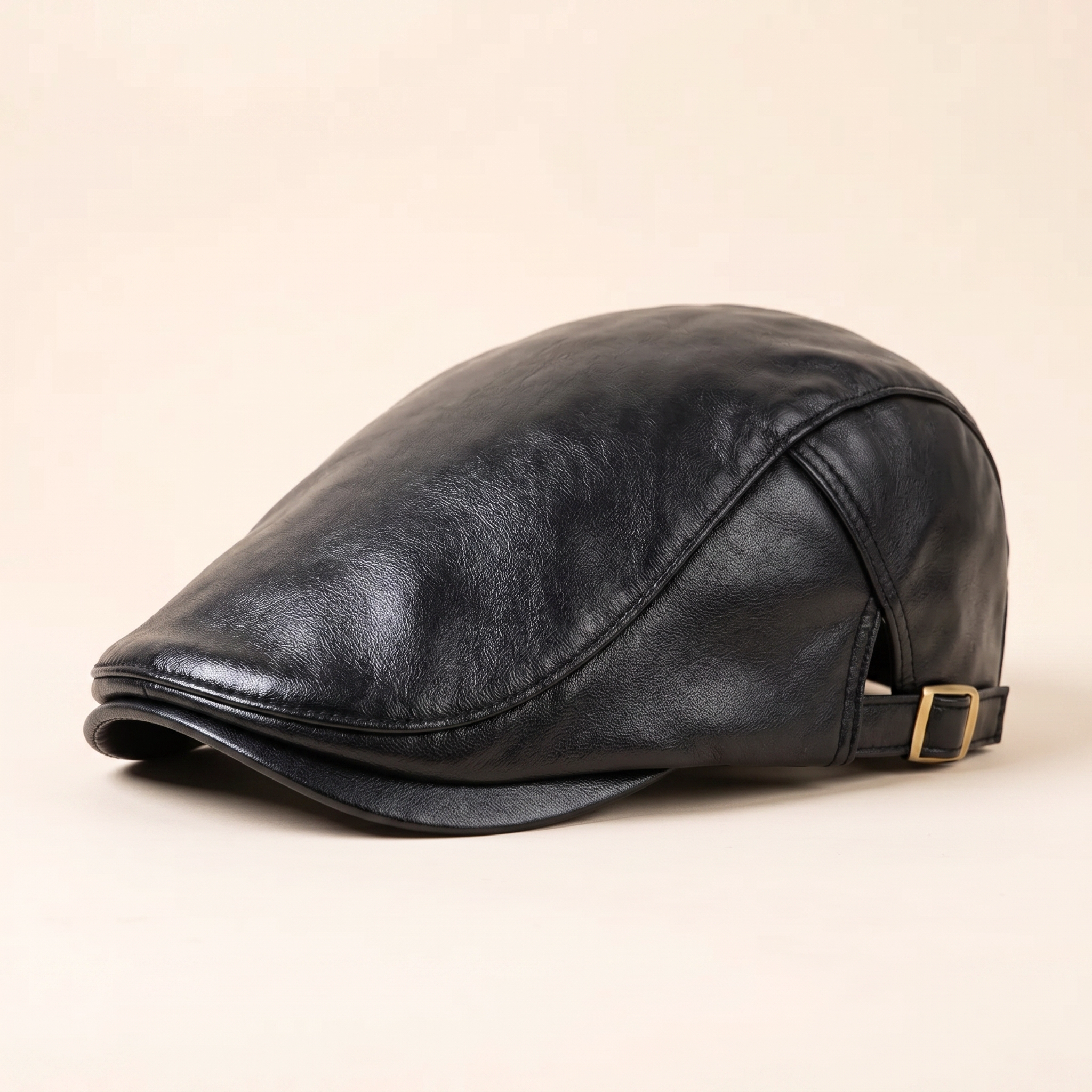 Leather Driver Cap — BURNLEY