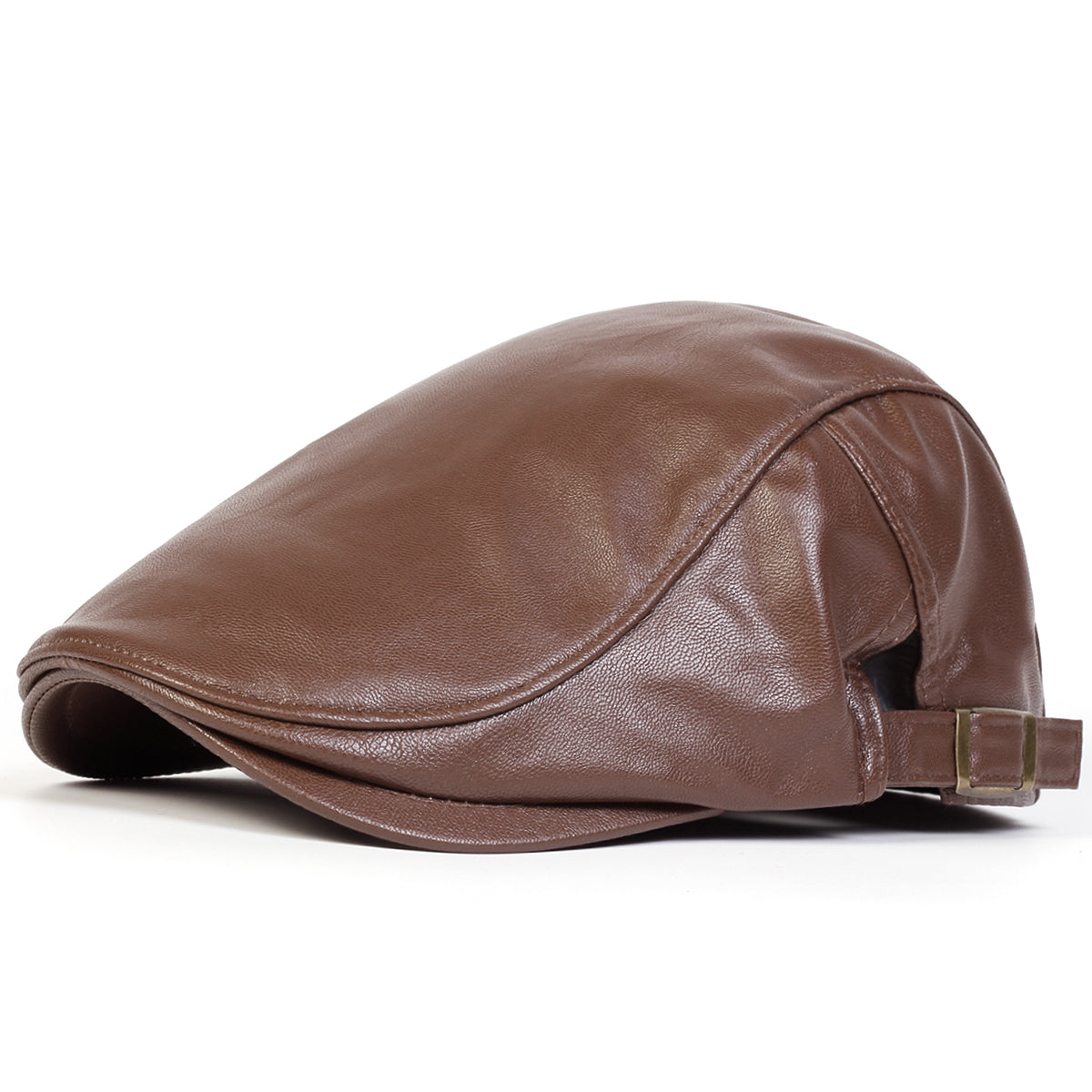Leather Driver Cap — HAWICK