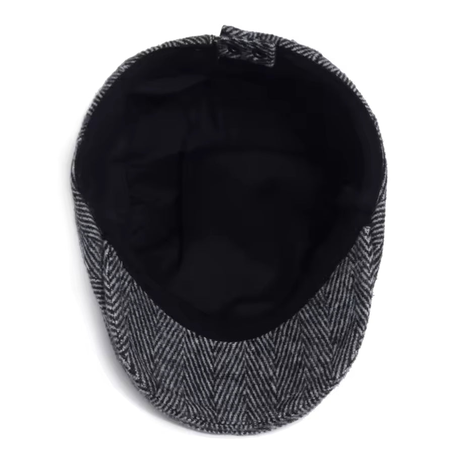 Herringbone Wool Cap — MOFFAT