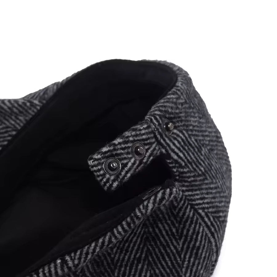 Herringbone Wool Cap — MOFFAT