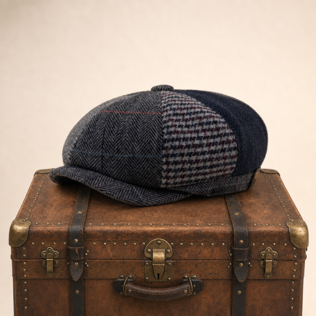 Wool Patchwork Cap — MALHAM