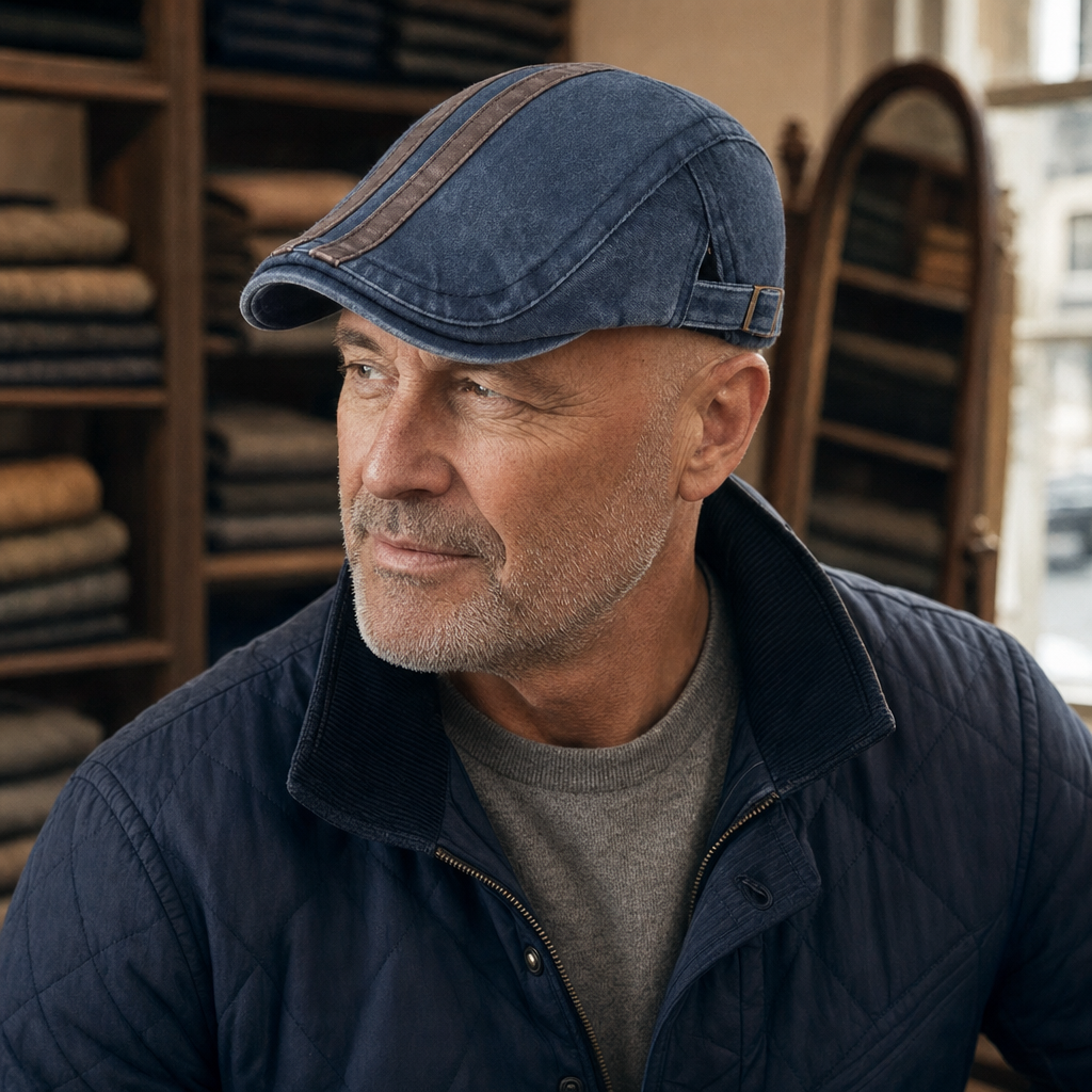 Denim Strip Cap — MASHAM