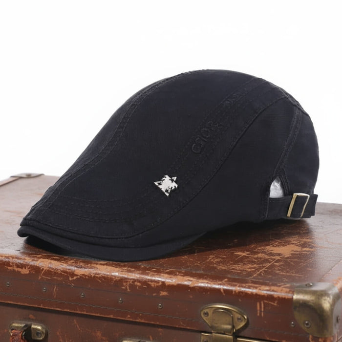Structured Cotton Flat Cap | MINNEAPOLIS