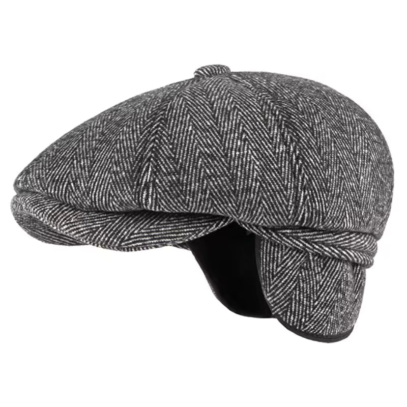Herringbone Earflap Cap — KIRKCUDBRIGHT