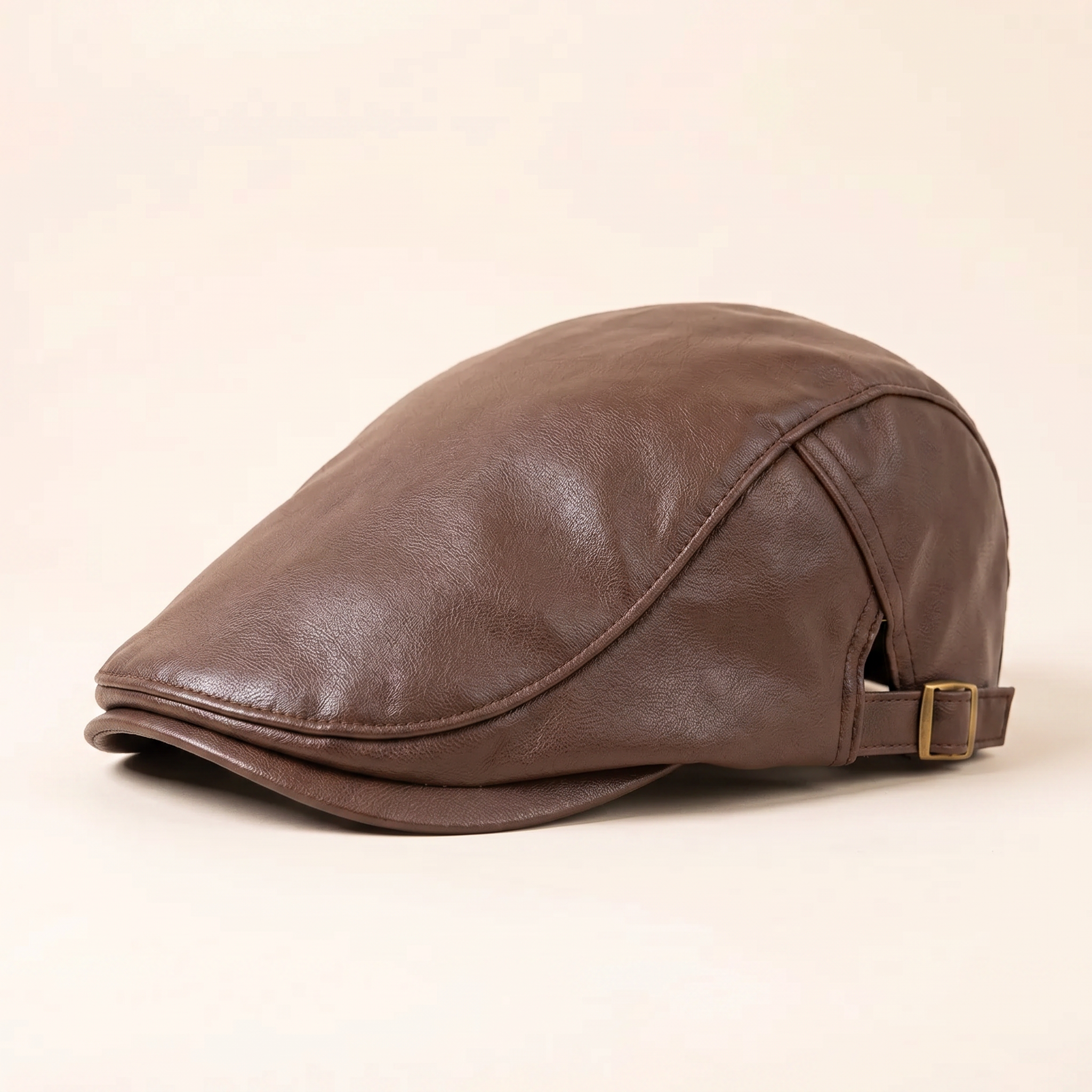 Leather Driver Cap — BURNLEY