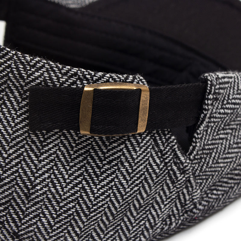 Herringbone Wool Driver Cap — JEDBURGH
