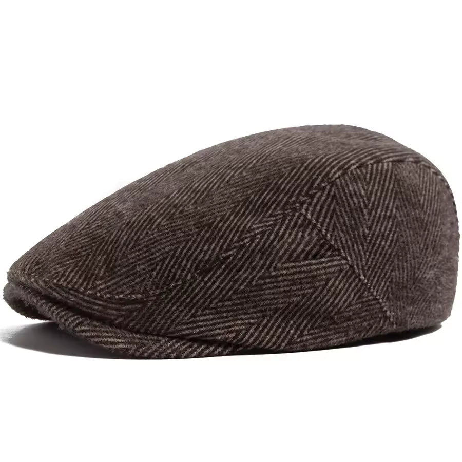 Herringbone Wool Cap — MOFFAT