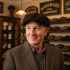 Textured Cotton Newsboy Cap - PHOENIX 2