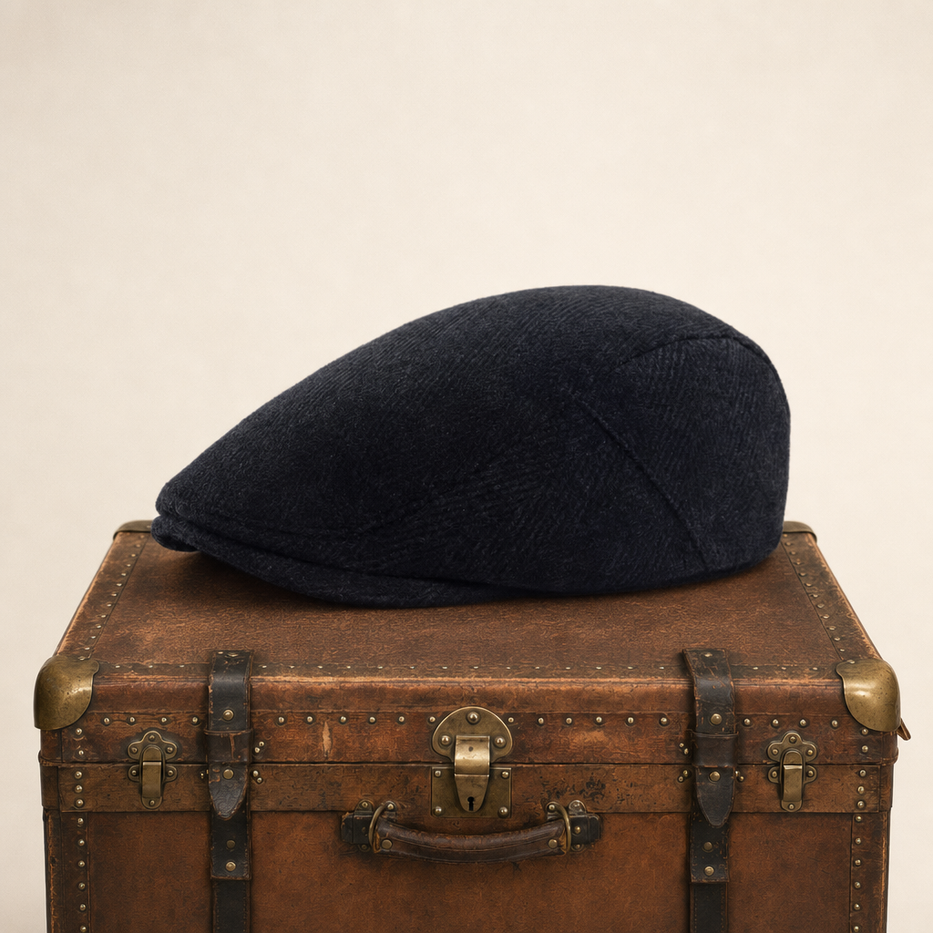 Herringbone Wool Cap — MOFFAT