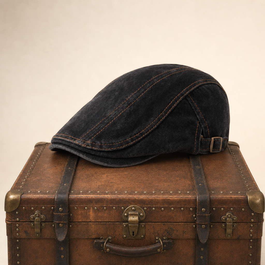 Denim Stitch Cap — HOLMFIRTH