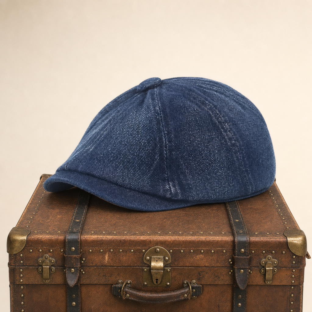 Denim Newsboy Cap — KELSO