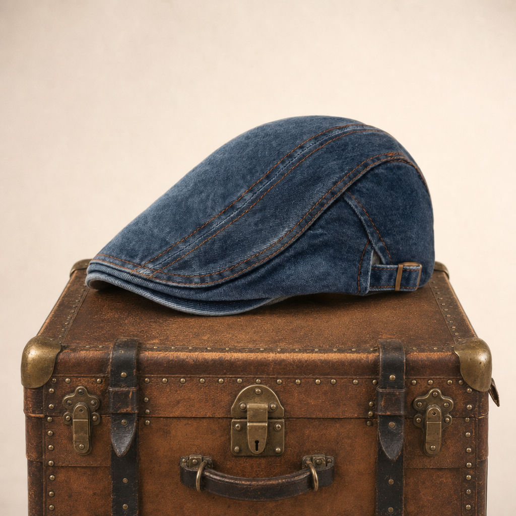 Denim Stitch Cap — HOLMFIRTH