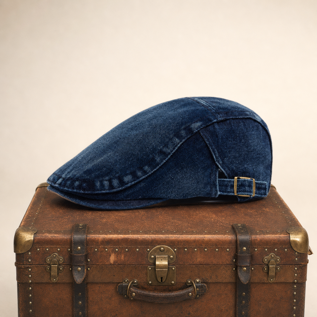 Stonewash Denim Cap — AMBLESIDE