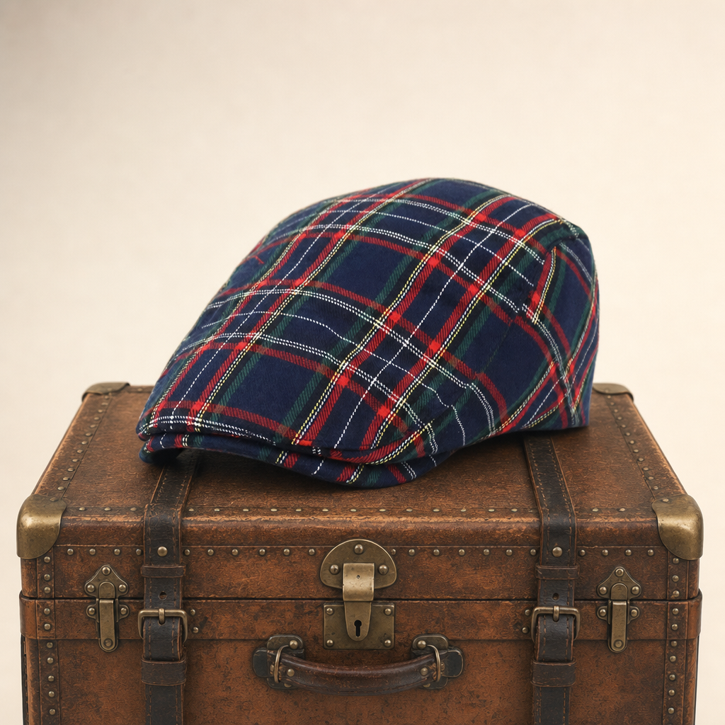 Festive Plaid Cap — DUNKELD