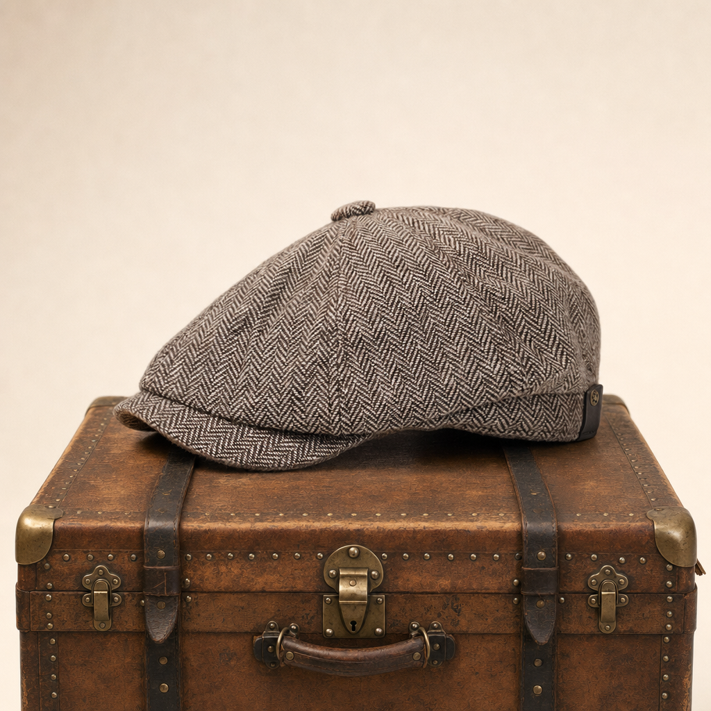 Herringbone Wool Cap — DUMFRIES
