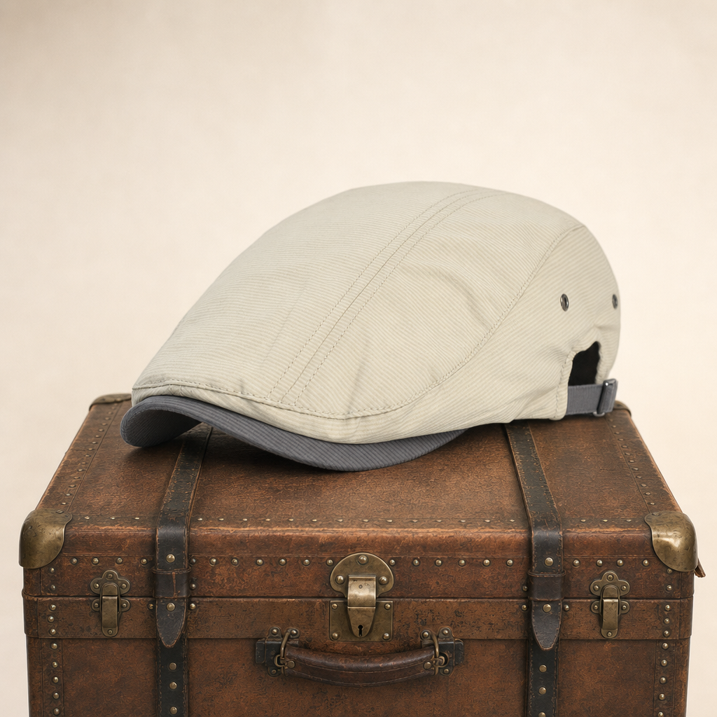 Pinstripe Cotton Cap — BRAMPTON